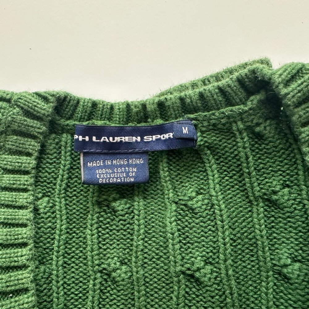 Polo Ralph Lauren Green Sweater M - Picture 2 of 4